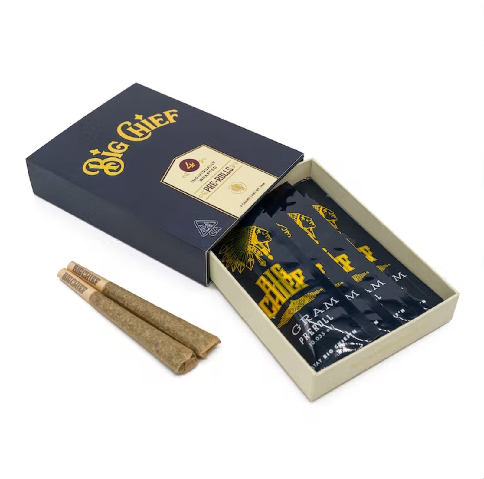 Triple Scoops Premium Indica 1g Pre-Rolls (4g per box) | Big Chief Extracts Official